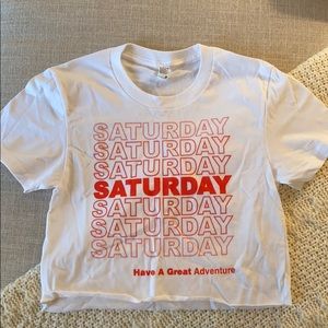 Saturday cropped t-shirt